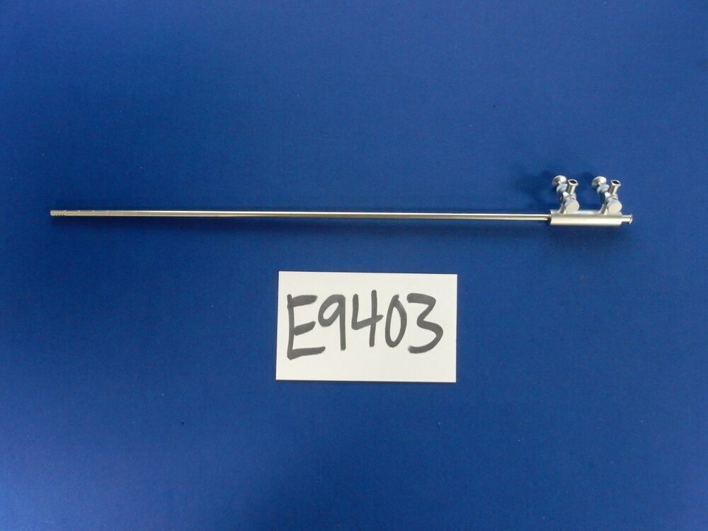 Jarit 600-320 Suction/Irrigation Cannula Dual Trumpet Valve 5mm 13-3/4"