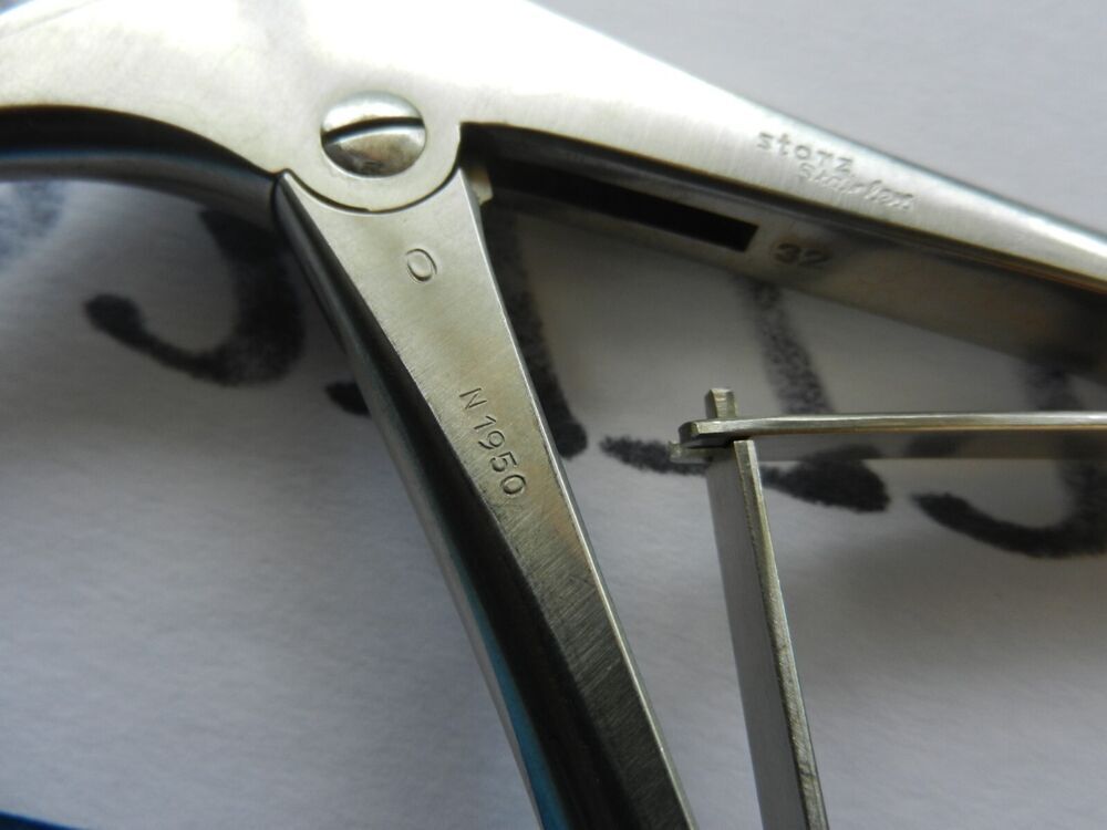 D3772 Storz Surgical 90 Degree 4in 3mm Size 0 Rongeur N1950 - Image 5