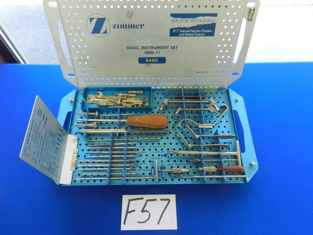 F57 Zimmer ECT Fracture Management Basic Instrument Set 2600-11