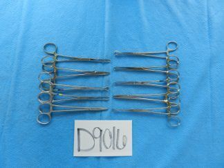 D9016 V. Mueller Jarit Innomed Lot of 10 Straight Forceps Approx. 15cm