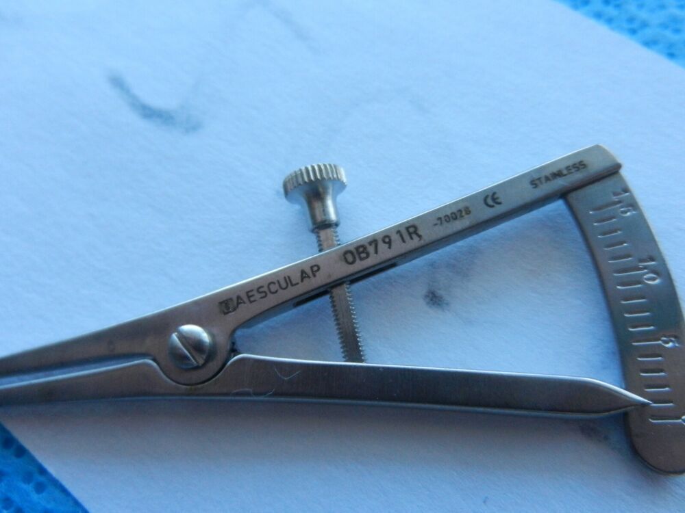 D2009 Aesculap Surgical Castroviejo Caliper OB791R - Image 4