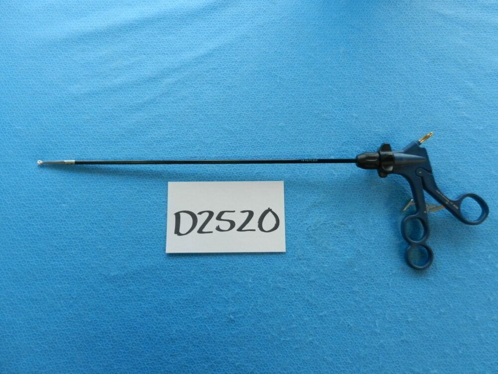 D2520 Mahe Surgical 5mm 34cm Monopolar Insulated Ratcheting Babcock Forceps