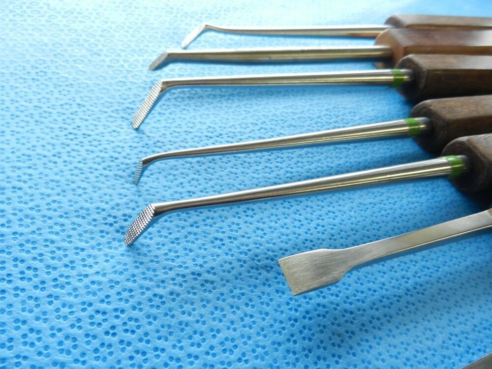D2502 Zimmer Aesculap Surgical Wood Handle Orthopedic Instruments - Image 4
