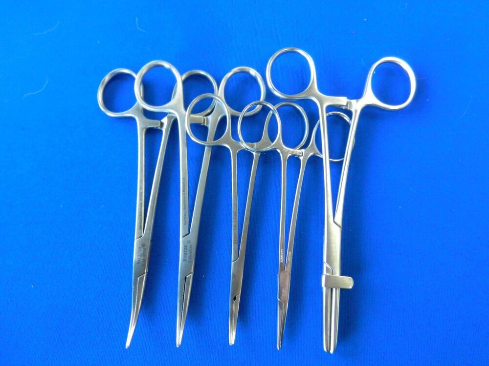 E642 V. Mueller Symmetry Codman Lot of 10 Forceps 12-15cm Overall Length - Image 3