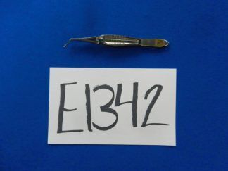 E1342 Storz Castroviejo Curved 2.5mm Cup 50 Degree Capsule Forceps E2028
