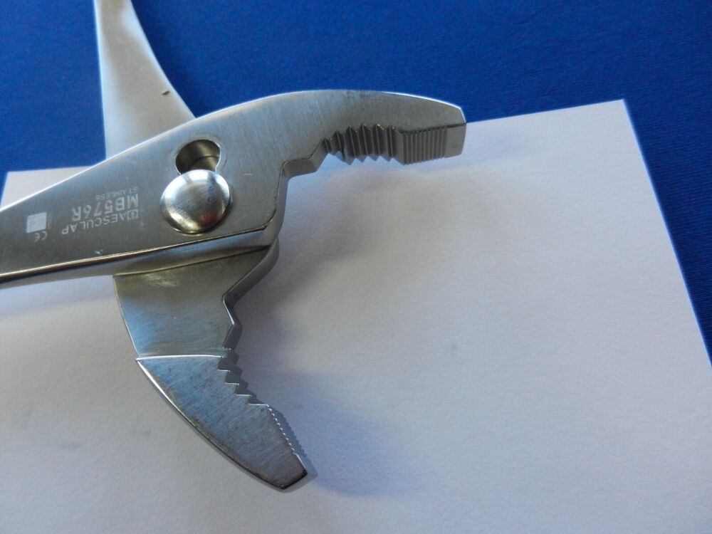 E4430 Aesculap MB576R Orthopedic Utility Pliers 7.75" Overall Length - Image 4
