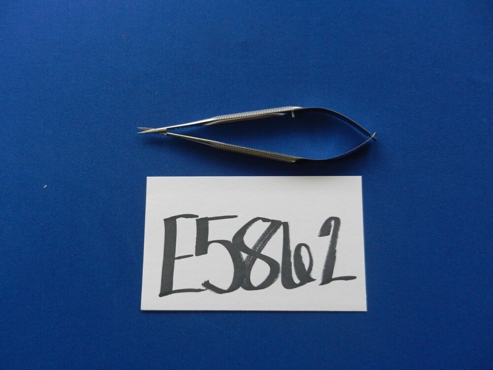 E5862 ASSI SAS-15RV Vannas Straight 8.0mm Pattern Scissors