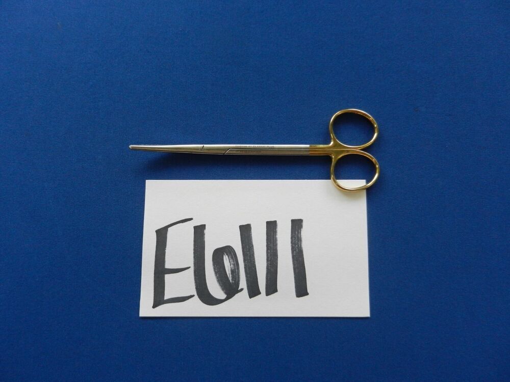 E6111 Codman 36-5015 Stellite Metzenbaum Curved Scissors 5.75" Overall Length