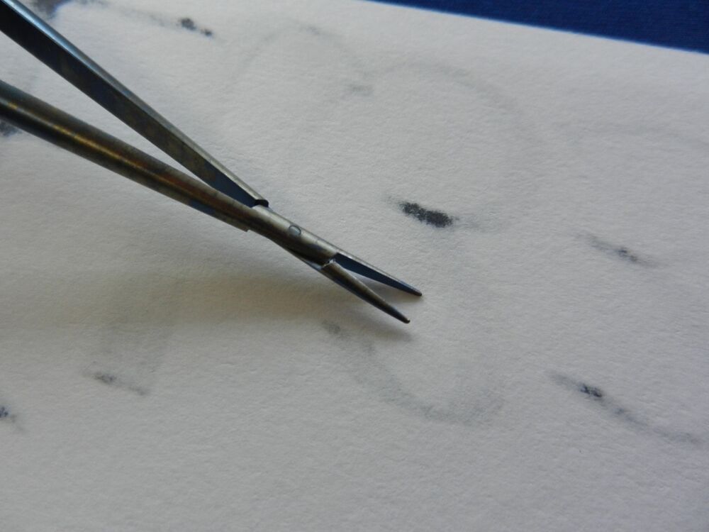 E6331 Codman 800-1592 Straight Bayonet Forceps - Image 3