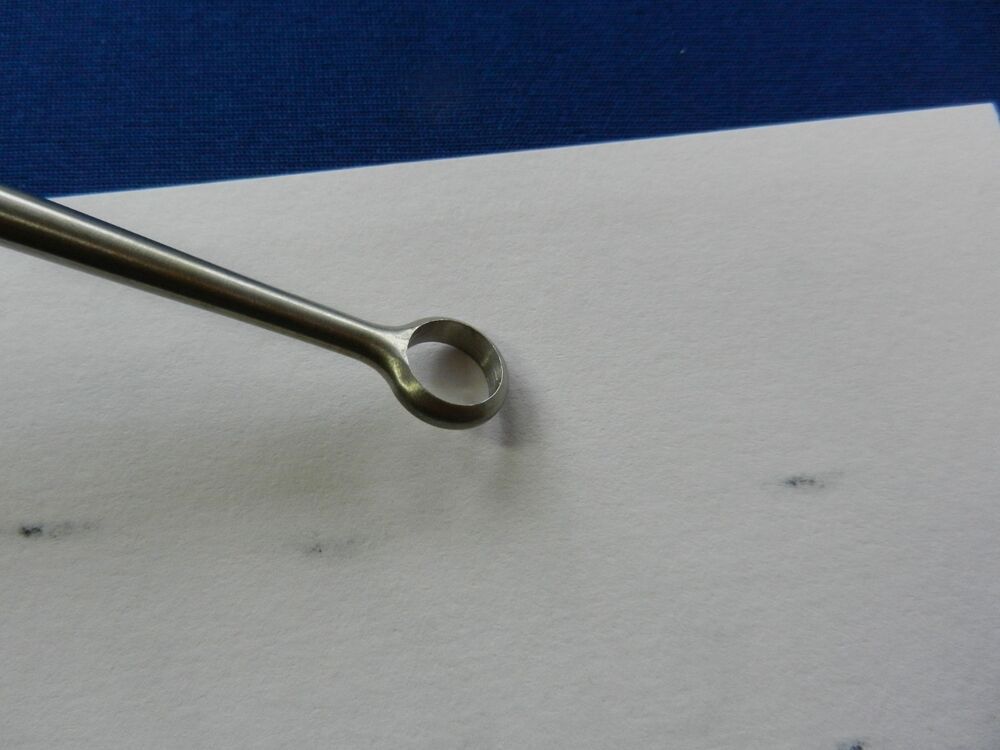 E7307 Jarit 240-210 Size 1 8mm Straight Cone Ring Curette 12.1cm Working Length - Image 3