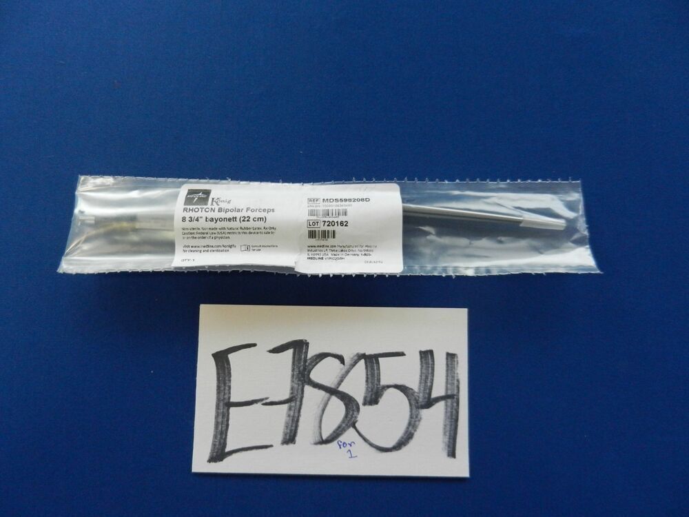 ***NEW*** Konig MDS598208D Rhoton Bipolar Bayonet Forceps 22cm Overall Length
