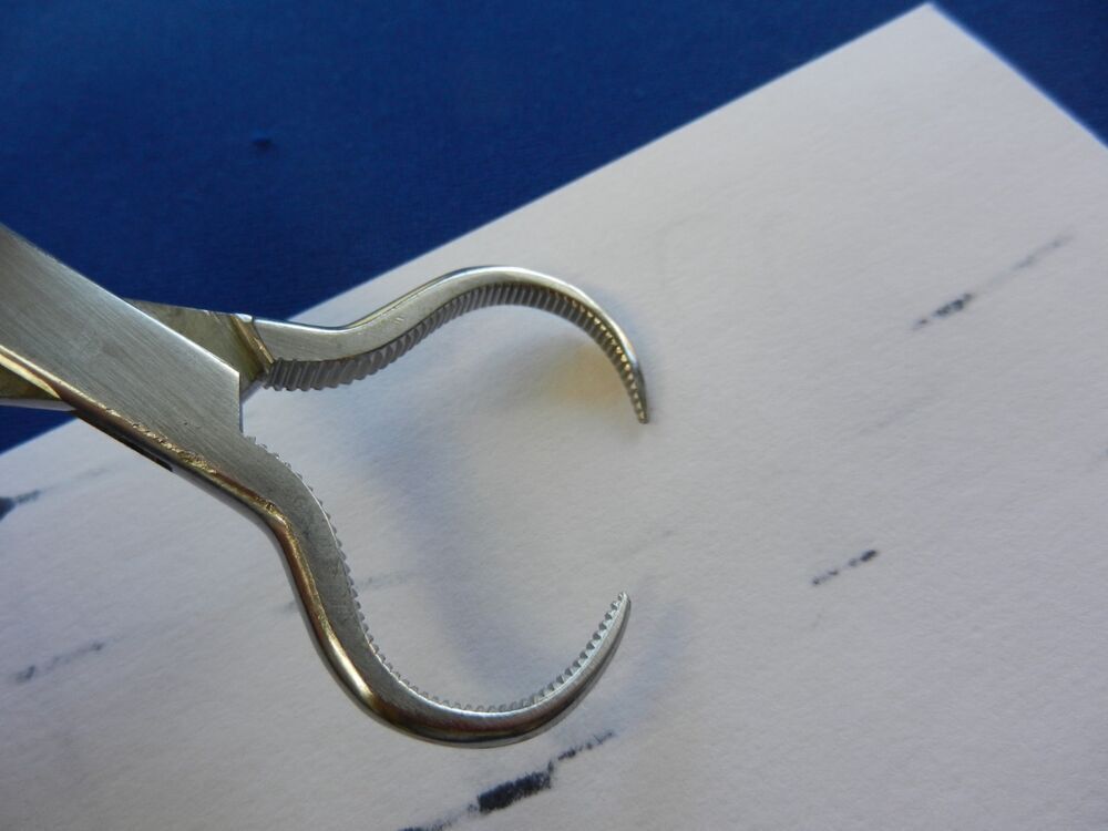 Jarit 225-175 Lewin Curved Orthopedic Holding Forceps 18.4cm Overall Length - Image 4