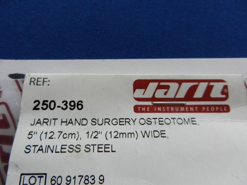 ***NEW*** Jarit 250-396 Osteotome 12mm Wide x 12.7cm Overall Length - Image 4