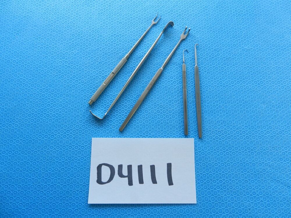 D4111 Weck V. Mueller Storz Surgical Retractors Lot Of 5