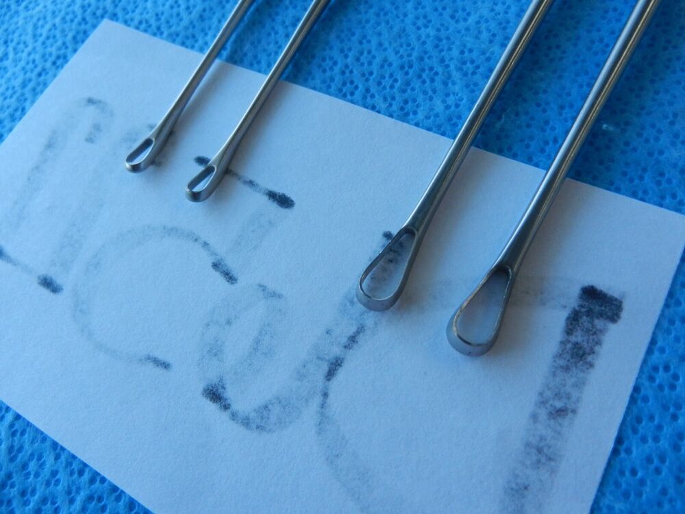 D6522 Aesculap Recamier Rigid Surgical OB/GYN Curettes Lot of 11 30cm - Image 3