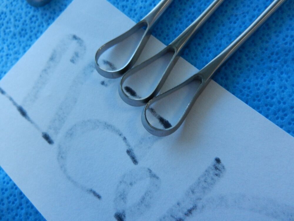 D6522 Aesculap Recamier Rigid Surgical OB/GYN Curettes Lot of 11 30cm - Image 5