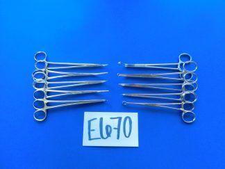 E670 Jarit Pilling Aesculap Lot of 10 Forceps 17-19.5cm Overall Length