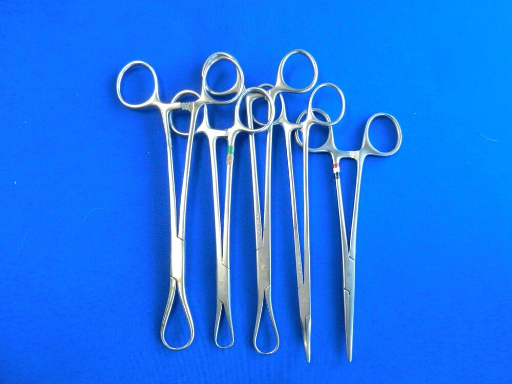 E671 Jarit Pilling Aesculap Lot of 10 Forceps 14.5-19.5cm Overall Length - Image 4