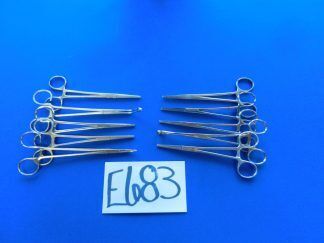 E683 Codman V. Mueller Aesculap Lot of 10 Forceps 16-18.5cm Overall Length