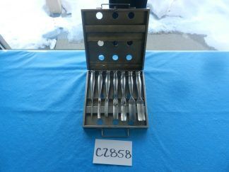 Codman Surgical Orthopedic Straight & Curved Gouge Set W/ Case