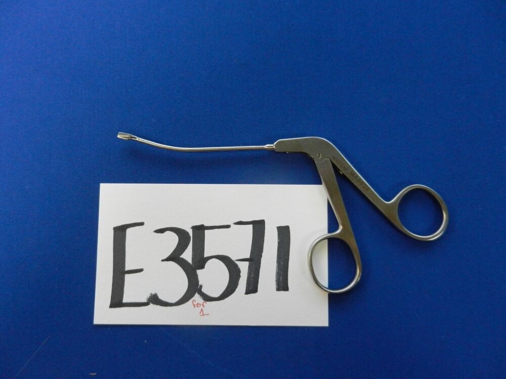 E3571 Aesculap MA689R Wilde 2.0mm Up Curved Backbiter Forceps 175mm Length
