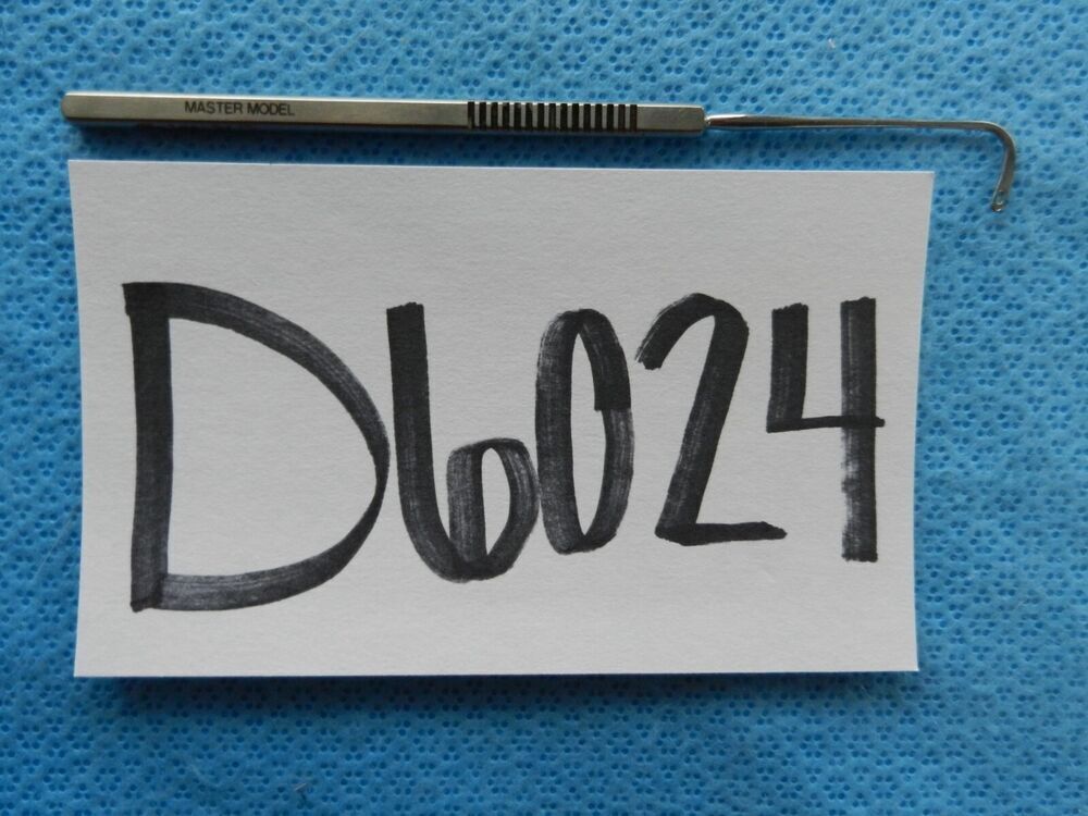 D6024 Storz Graefe Opthalmic Hook 1.5mm Oval Hole 14.3cm E4991