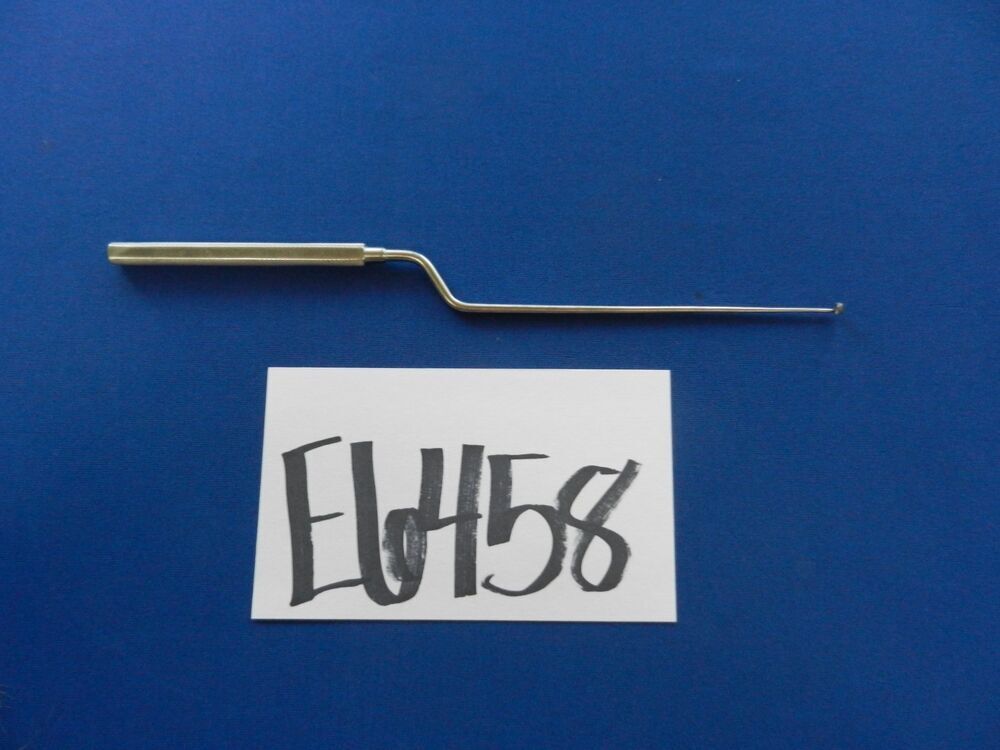 E6458 Codman 80-1345 Hardy Down Angled 3.0mm Bayonet Curette 24.1cm Long