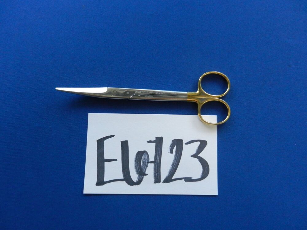 E6723 Aesculap BC253R Mayo Curved Blunt Tip Scissors