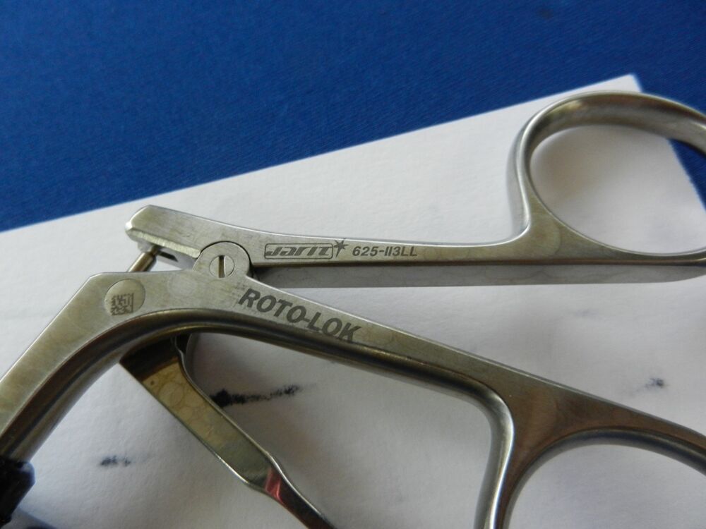 E7449 Jarit 625-113 Roto-Lok Atrau-Allis Grasping Forceps w/ Locking Lever 5mm - Image 5