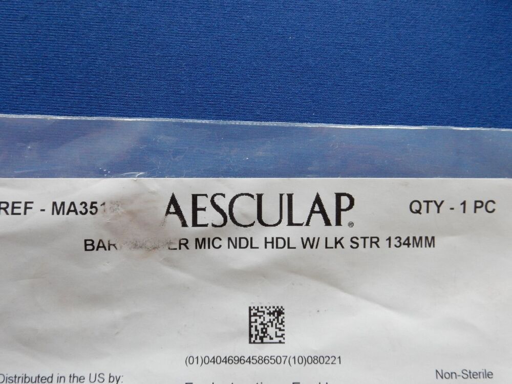 Aesculap MA351R Barraquer Micro Needle Holder 134mm - Image 3