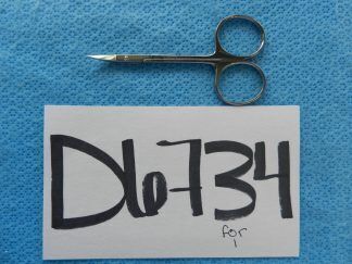 D6734 V. Mueller Curved Opthalmic Surgical Iris Scissors 8.9cm OP5005