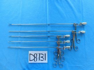 D8731 V. Mueller R. Wolf Elmed 5.0mm Laparoscopic Kleppinger Forceps Lot of 5