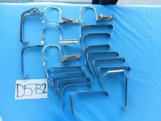 D5732 Storz W. Lorenz Pilling Jarit ENT Mouth Gag Retractor Set