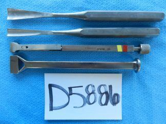 D5886 Zimmer Orthopedic Gouges Instruments Set of 4 Approx. 22cm
