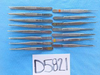 D5821 V. Mueller Codman Pilling Surgical Forceps Lot of 15 Approx 14.5cm