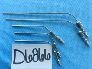 D6866 V. Mueller Storz Neuro Surgical Spinal Suction Tubes Lot of 5 9fr