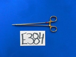 E384 Aesculap Ryder Durogrip Extra Delicate Serrated Jaw Needle Holder BM058R