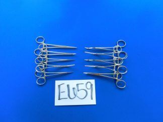 E659 Pilling Aesculap Jarit Lot of 10 Forceps 12-14.5cm Overall Length