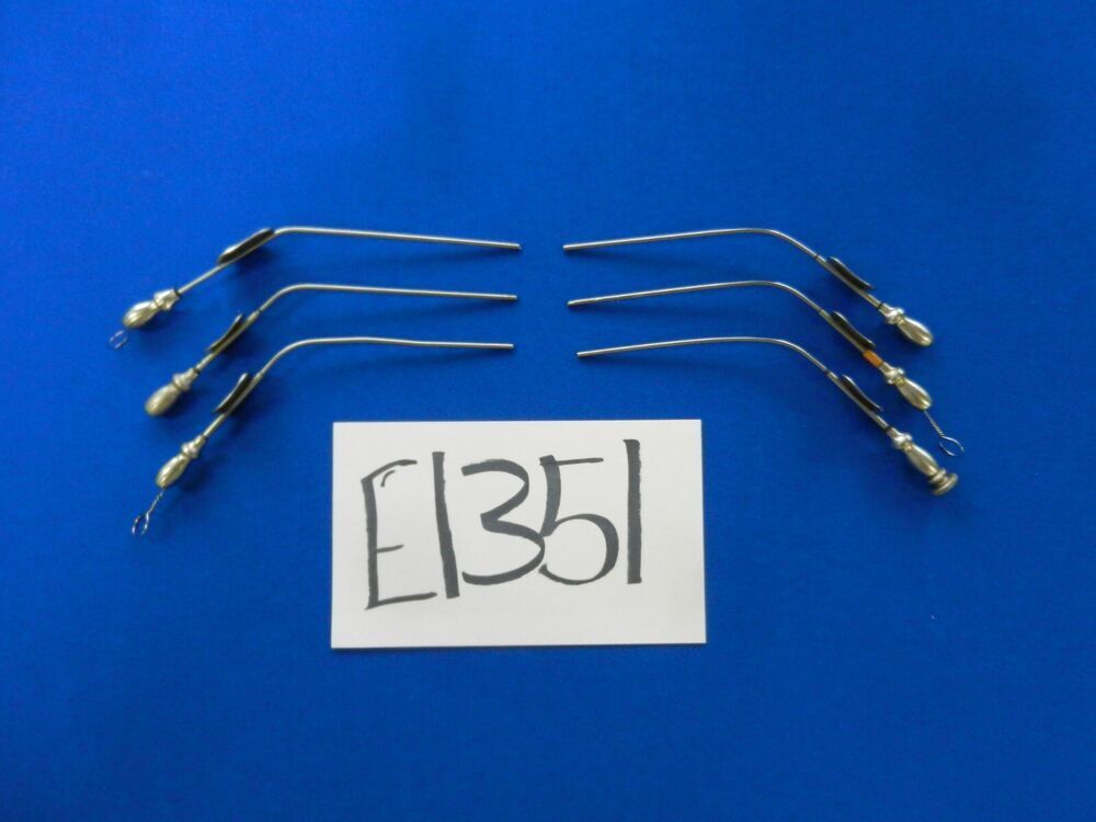 E1351 Jarit Storz Sparta Lot of 6 Suction Tubes