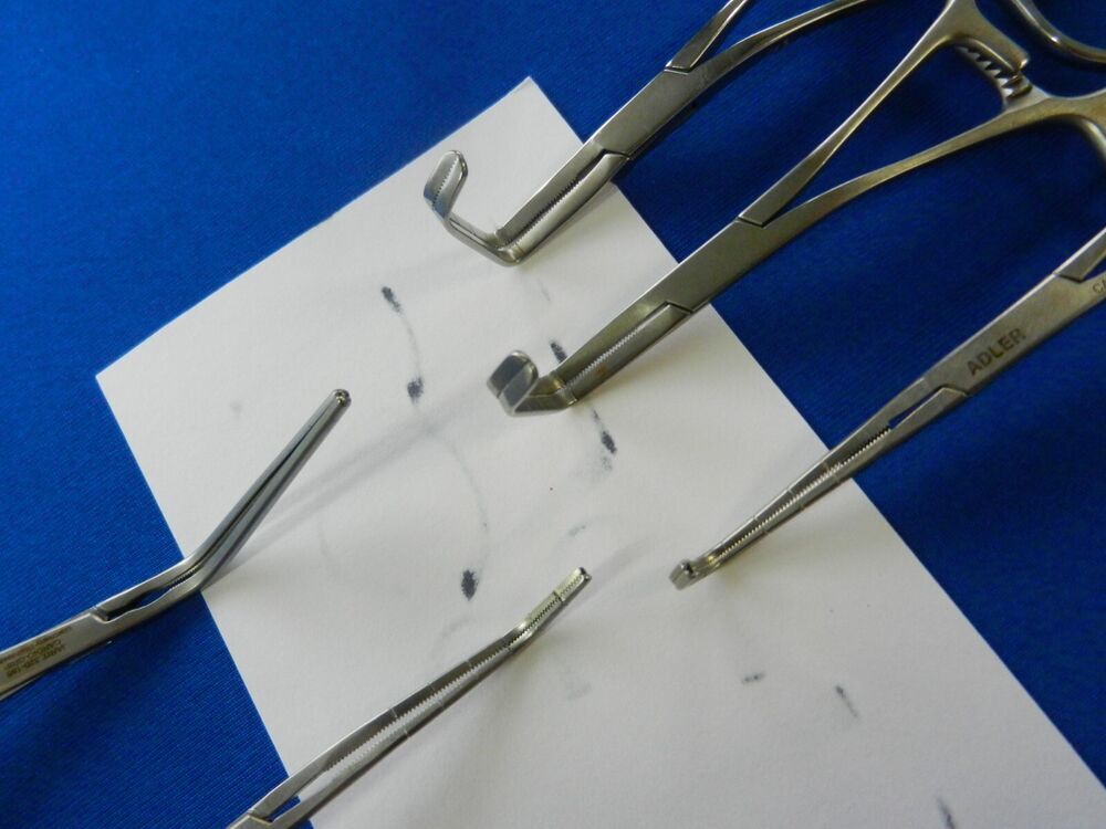 E1354 Jarit Adler V. Mueller Lot of 5 Cardio-Grip Clamp Forceps - Image 3
