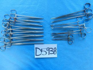 D5938 V. Mueller Pilling Stryker Surgical Forceps Lot of 15 Approx. 12-25cm