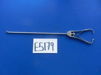E5179 Jarit 600-250 Appel Left Curved Laparoscopic Needle Holder 5mm x 33cm WL