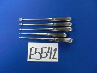 E5542 Zimmer SSI Ultra Set of 5 Straight Curettes