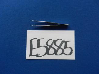 E5885 V. Mueller OP3190 Curved Serrated Tip Forceps 4" Overall Length
