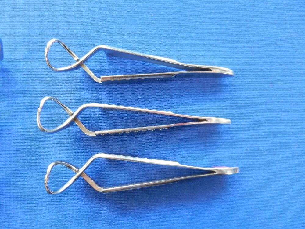 E7286 Lawton Sklar Propper Lot of 6 Jones Towel Forceps - Image 4