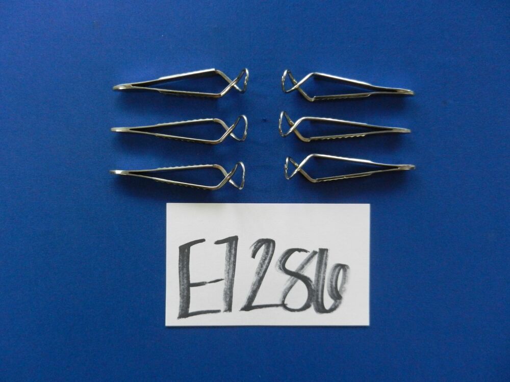 E7286 Lawton Sklar Propper Lot of 6 Jones Towel Forceps