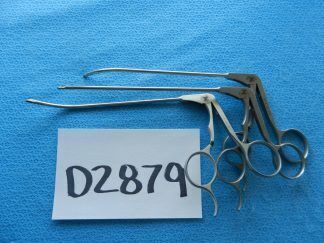 D2879 Zimmer Surgical 3.4mm Straight Left Right Punch Forceps Set