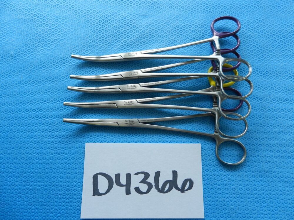 D4366 V. Mueller Surgical Ochsner Forceps SU2814 Lot Of 5