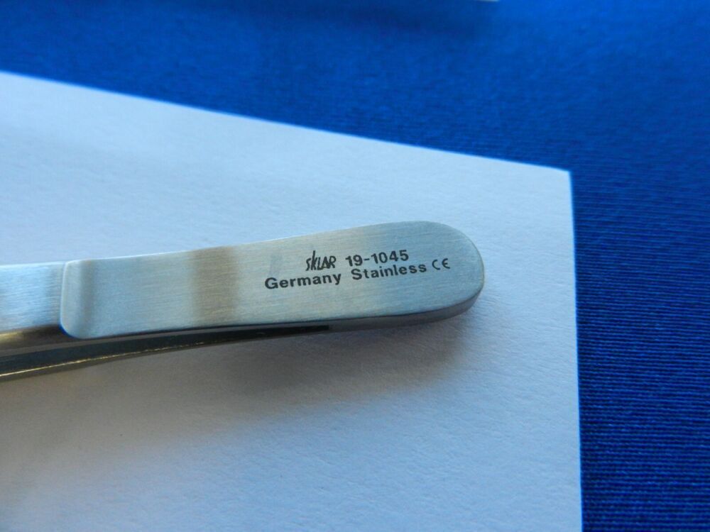 G26 Sklar 19-1045 Dressing Forceps Serrated 4-1/2" NEW! - Image 3