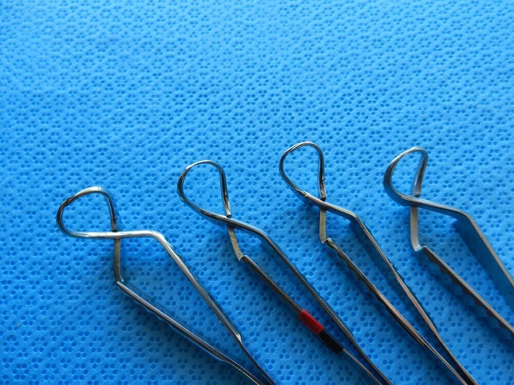 D4390 Weck Jarit Surgical Jones Towel Clamps Lot Of 4 - Image 3